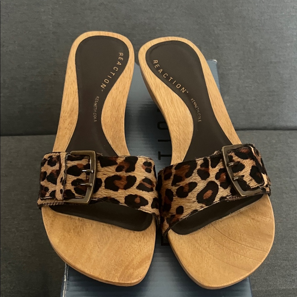Kenneth Cole Reaction Animal Print Mules